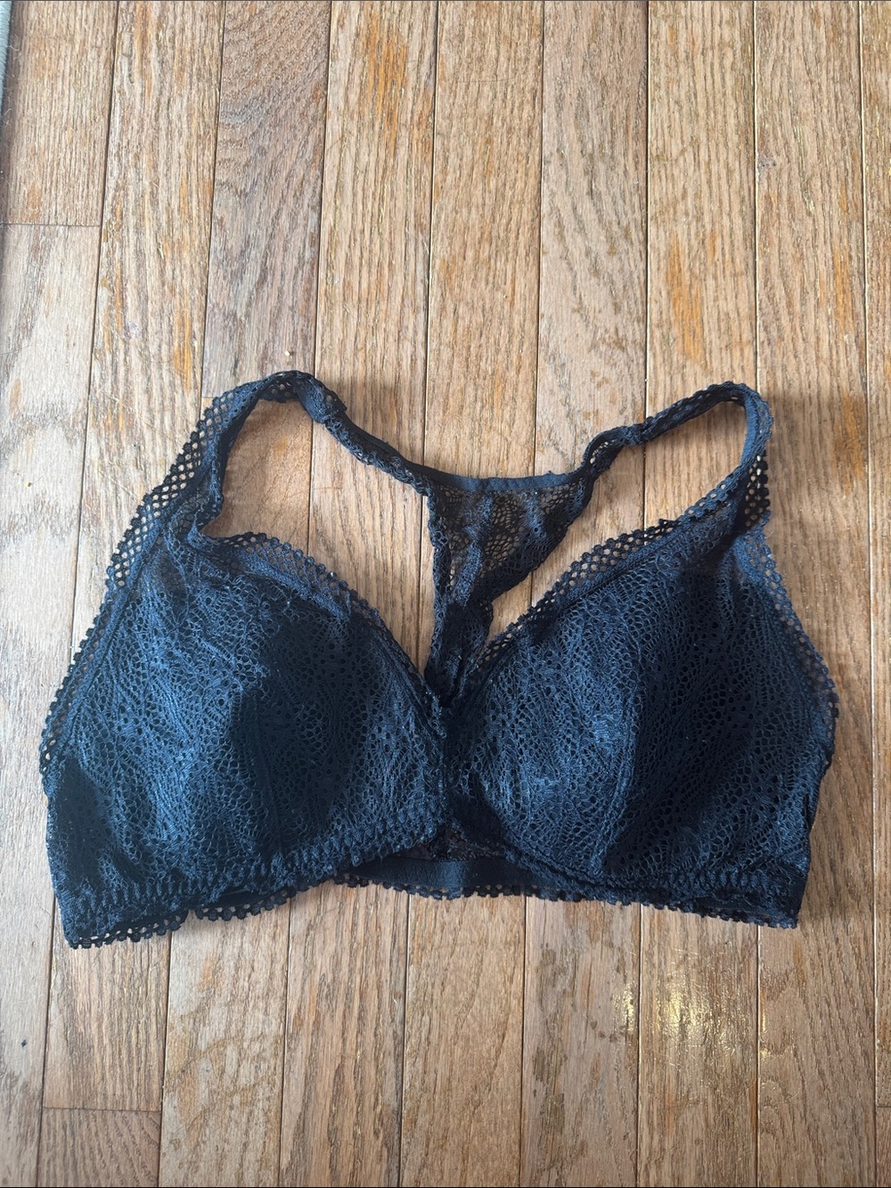 Victoria's Secret Black Lace Racerback Bralette